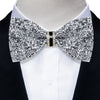 Sparkle Rhinestone Bow Ties for Men Pre-Tied Diamond Sequin Bowtie with Adjustable Length Wedding Party