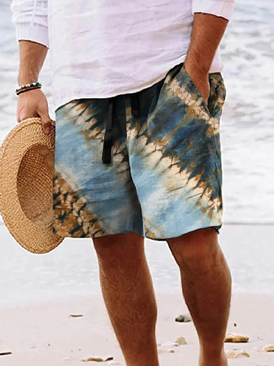 Men's Hawaiian Swim Trunks 3D Cartoon Print Beach Shorts Quick Dry Outdoor Leisure Sports Shorts Swimwear Fashion Men's Shorts