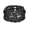 MeMolissa New Fashion Braided Wrap Leather Bracelets for Men High Quality Vintage Charm Wood Beads Ethnic Tribal Wristbands