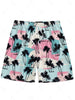Men's Hawaiian 3D Palm Tree Pattern Beach Shorts Quick Dry Outdoor Leisure Sports Shorts Fashion Men's Shorts