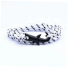 Mens Vintage Black Shark Bracelet Pure Hand Knitting Multicolor Rope Multilayer Bracelets For Women Men Cute Animal Jewelry Gift