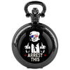 Trump Victory Pendant Quartz Pocket Watch Souvenir