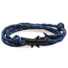 Mens Vintage Black Shark Bracelet Pure Hand Knitting Multicolor Rope Multilayer Bracelets For Women Men Cute Animal Jewelry Gift
