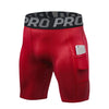 Compression Shorts Men with Pocket, Spandex Running Shorts Sport Athletic Workout Performance Underwear