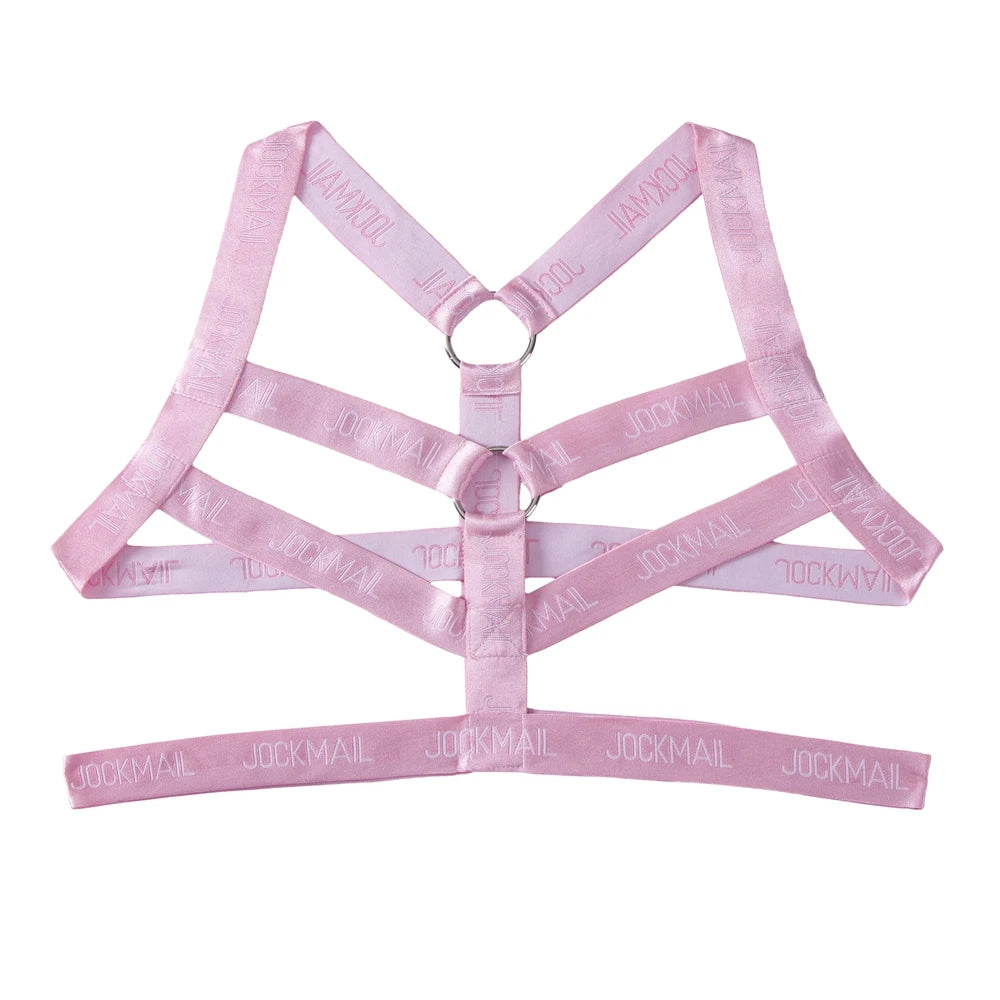 Men Body Sexy Lingerie Neck Backles Underwear Mankini Crop Exotic Tanks Top Bondage Body Harness Cage Sexy Jockstrap Costume