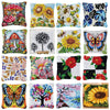Flower Latch Hook Kit Cute Knooppakket Kussen Knopen Pillow Button Smyrna Knooppakket Needlework Button Packagek Linkhaak Kussen