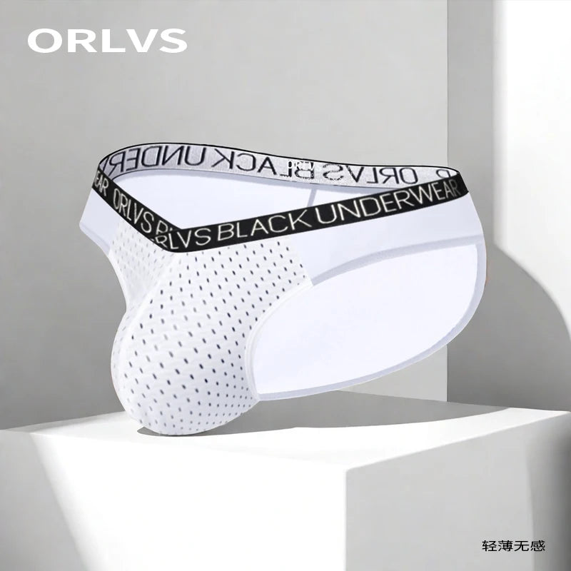 Transparent Men's Underwear Briefs Comfortable Low Wasit Ice Silk Sexy Men Panties Quick Dry Breathable antibacterial Underpants