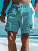 Men's Hawaiian Swim Trunks 3D Surf Print Beach Shorts Quick Dry Outdoor Leisure Sports Shorts Swimwear Fashion Men's Shorts