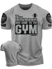 Men's Short Sleeved T-shirt Let Me Lift Weights In Peace Gym Therapy