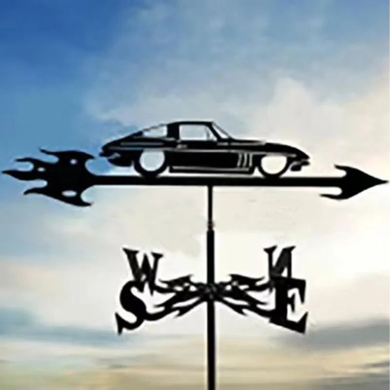 Metal Weathervane,Witch Iron Weather Vane,Sea Rover Wind Direction Indicator Garden Decoration Outdoor Roof Decoration Gardening