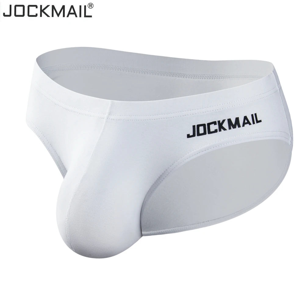 JOCKMAIL Men Underwear Sexy Big Penis Pouch Bikini Briefs Thong