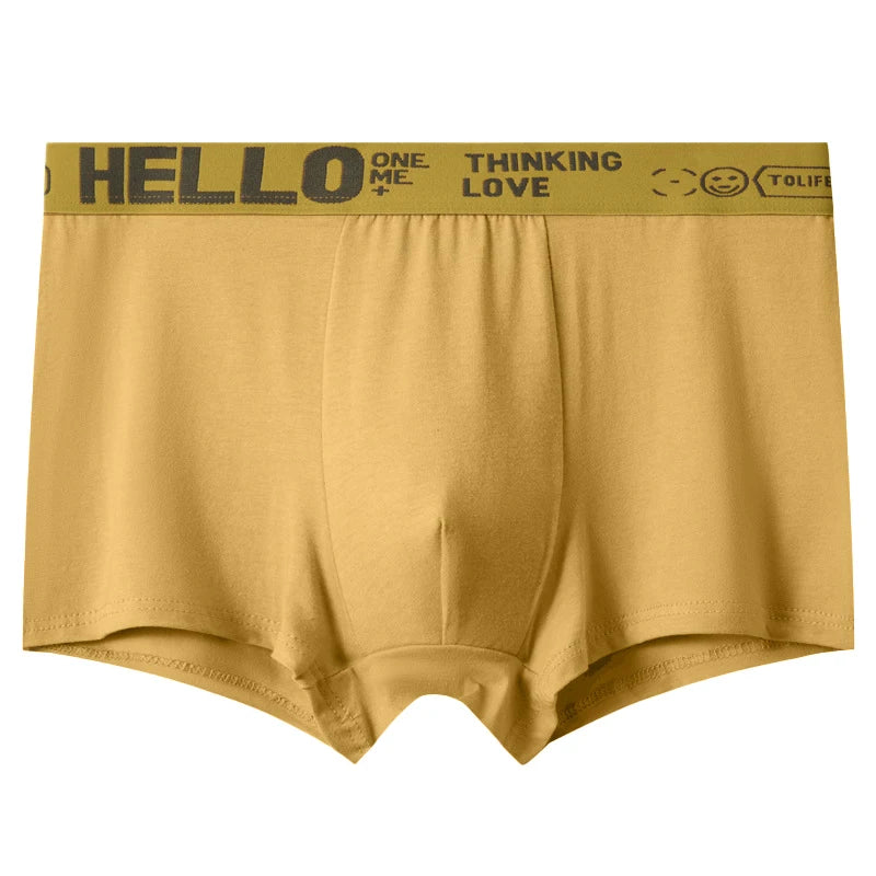 Hello Men's Breathable Antibacterial Boxer Shorts