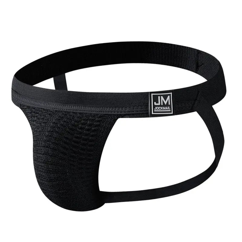JOCKMAIL Jockstrap Sexy Men Underwear Black