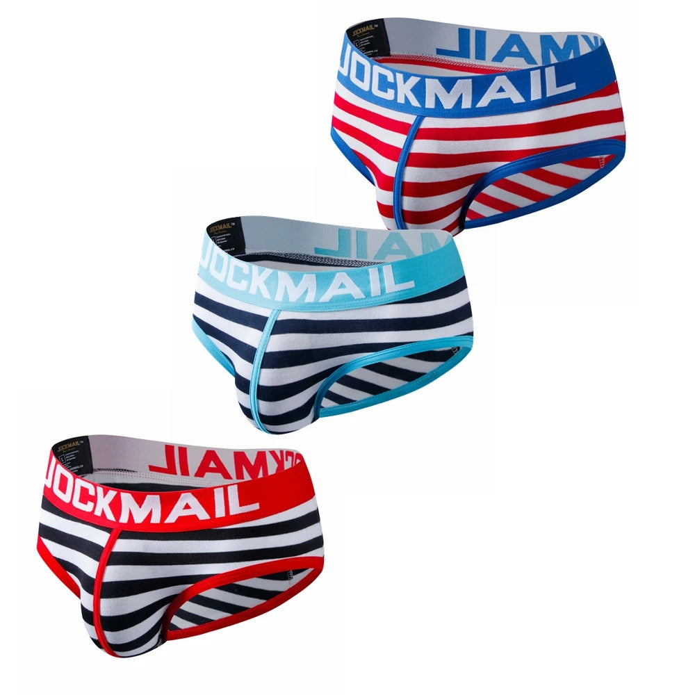 3PCS/Lot Cotton Sexy Man's Underwear Briefs Underpants Breathable Ropa Interior Hombre Gay Underwear Calzoncillos Hombres Slip