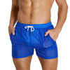 SEOBEAN Men's Summer Shorts Mesh Lined Quick-drying Beach Shorts 100% Nylon Gym Fitness Surf Trunks Shorts Sexy Men Board Shorts