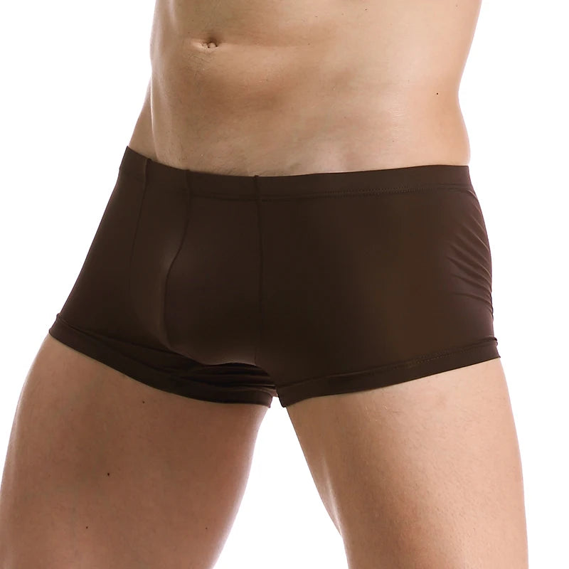 Men’s Ultra-Thin Ice Silk Boxer Shorts