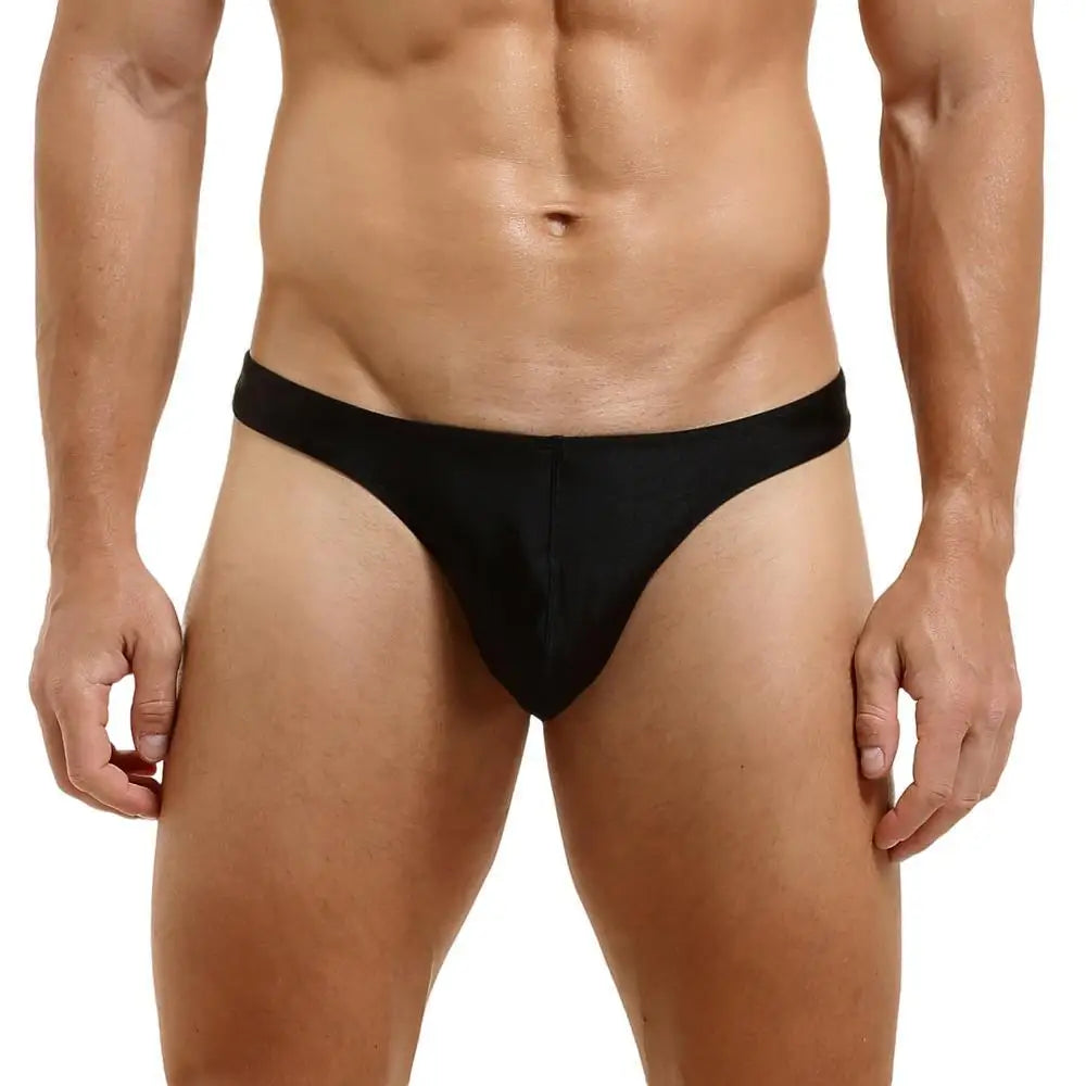 TAUWELL Men's Sexy Briefs Thong Nylon Underwear Men T-Back Panties Low waist Underpants Bikini Briefs