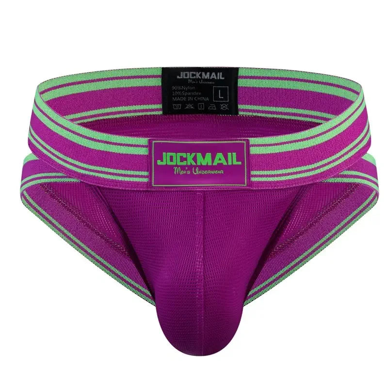 Jockmail Sexy Men Underpants Briefs  Breathable Innerwear Man Underwear Bikini Brief Cuecas Slips Men's Jockstrap Gay Panties