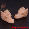Dragon Head Statue Natural Gemstone