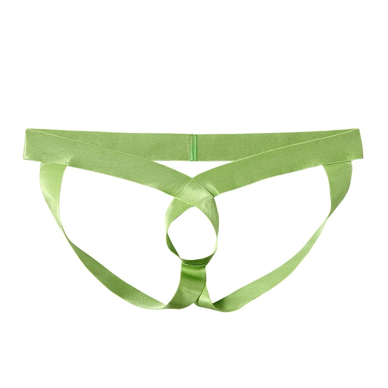 Men's Sexy G String Thongs Erotic Bondage Jockstrap Underwear Bulge Pouch Strap Lingerie Hollow Out O Ring Underpants Hombre Gay