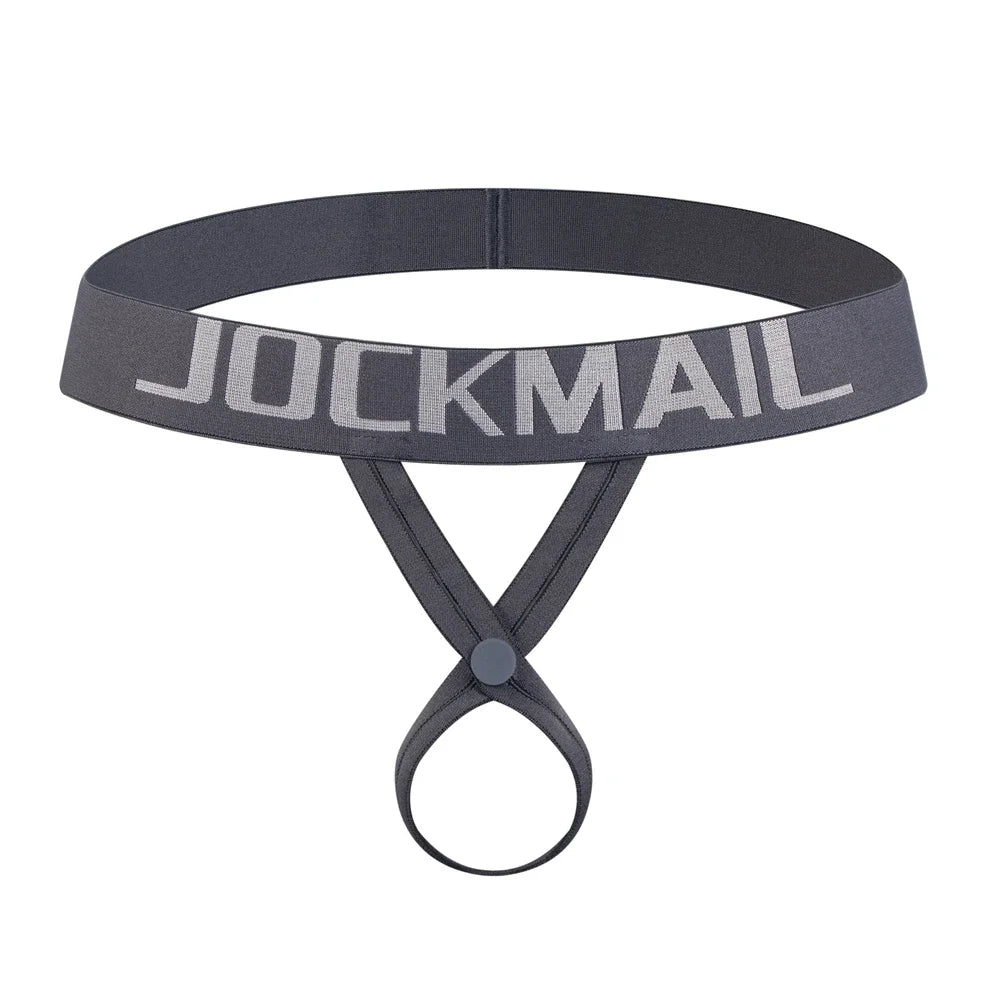 3 Piece Lot Jockmail Ringed Revelation Hollow-Out Thong