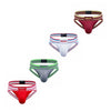 4pcs/Lot Sexy Men Underwear Jockstrap Panochas Men's Briefs Bikini Tanga Slip Bikini Brief Nylon Quick Dry or As Swimwear Shorts