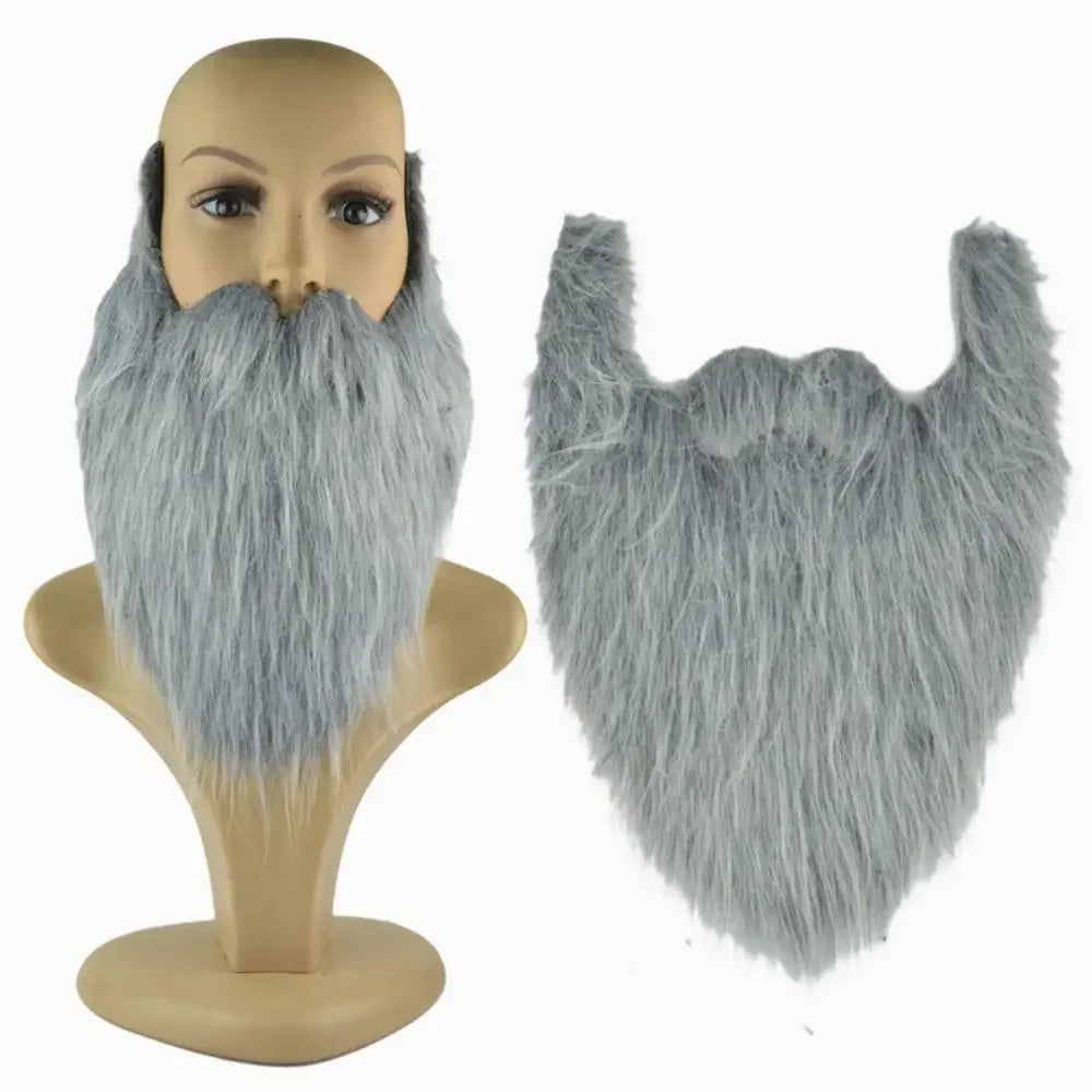 Artificial Beard Realistic Fake Beard Fake Beard Long Fluff Halloween Fake Mustache Handmade 30cm Halloween Costume DIY