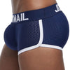 Jockmail Sexy Men Padded Underwear Mesh Boxer Briefs Buttocks Lifter Enlarge Butt Push Up Pad Underpants Penis Pouch Panties