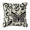 Knot Pillow Package Latch Hook Kit Cushion Pillowcase Kussen Set For Needlework DIY Butterfly Flower Plant Series Latch Hook Kit