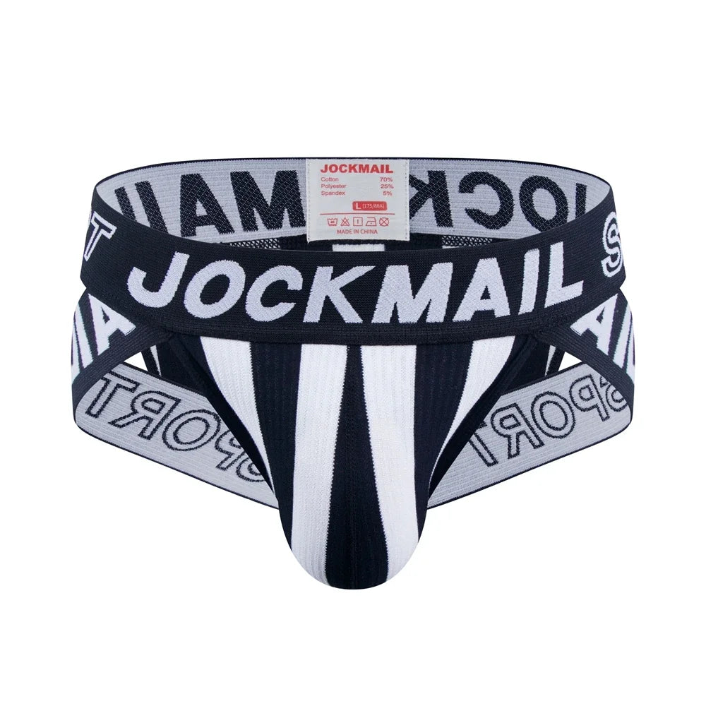 JOCKMAIL Men's Briefs Sexy Men Underwear Jockstrap Slip Homme Bikini Cueca Hombre Underpants Gay Panties Calzoncillos Breathable