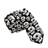 Fashion skull 3D printed tie art design personality tie adult 8cm wide polyester slim shirt suit party accessories