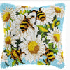 Flower Latch Hook Kit Cute Knooppakket Kussen Knopen Pillow Button Smyrna Knooppakket Needlework Button Packagek Linkhaak Kussen