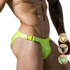 Sexy Briefs Men's Faux Leather  Male Bikini Gay Men Underwear Brief Gay Sissy Bulge Pouch Panties PU Patent Leather Underpants