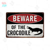 Wildlife Warning Signs Beware Of The Pig Snakes Metal Sign Animals Tin Plate Wild Forest Warning Plaque Retro Wall Stickers Sign
