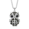 2024 New Korean Cute Sweater Chain Crystal Owl Necklace Long Women's Autumn and Winter Clothes Pendant Accessories