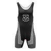Men’s Zip-Front & Back Wrestling Singlet – Sleeveless Compression Bodysuit | Breathable Stretch Fit | Powerlifting, Gym & Performance One-Piece