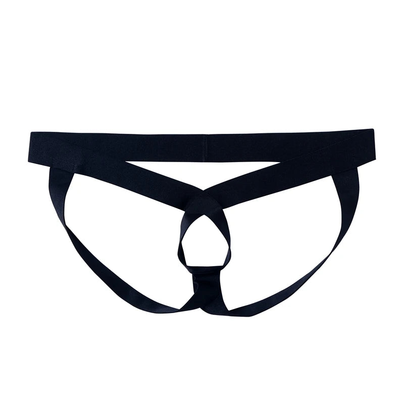 Mens Panties Fetish Cutout Bondage Underwear Sexy Jockstrap Thong G String Penis Pouch T-back Harness Underpants