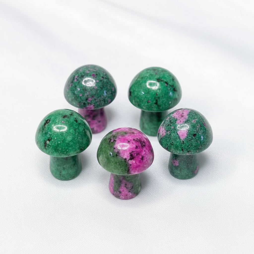 Mini Mushroom Carved Gemstone