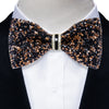 Sparkle Rhinestone Bow Ties for Men Pre-Tied Diamond Sequin Bowtie with Adjustable Length Wedding Party