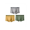 1/3Pc Men Panties Breathable Antibacterial Boxer Shorts Four-corner Shorts Teenagers Knitted Pure Color  U Convex Male Underpant
