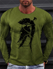 Sparta Vintage Graphic Men's Long Sleeve T-shirt for Men Clothing Casual Tops Tee Fashion 3D Full Printing Tshirt Streetwear