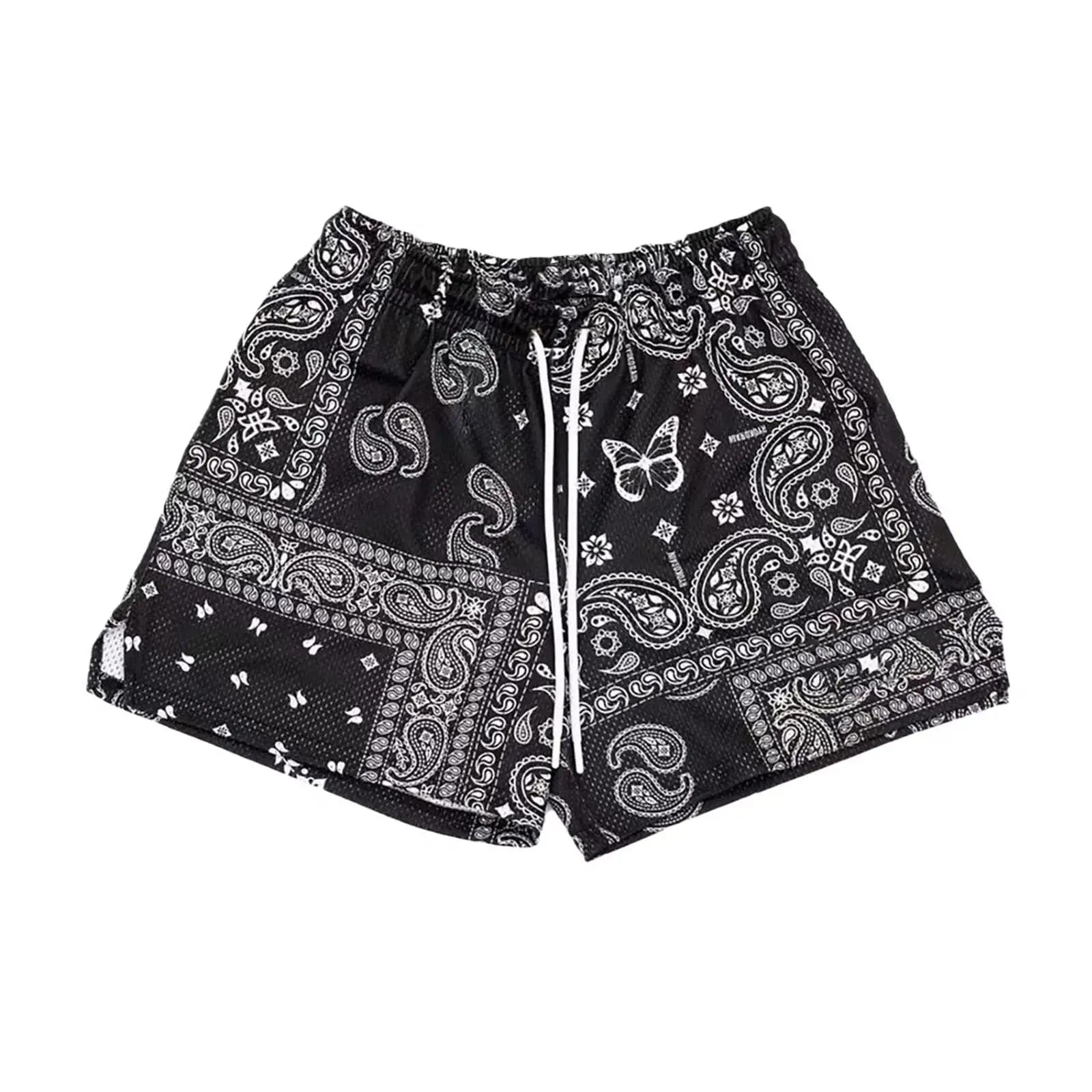 Men's Paisley Pattern Fashion Shorts Boys Summer Cool Hawaii 3D Printed Casual Swim Trunks Quick Dry Surfboard Shorts