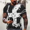 Christian Mens Clothing T Shirts Oversized T Shirt Gothic  Jesus Christ Cross 3D Print O-neck Tops Vintage Hip Hop Short Sleeve