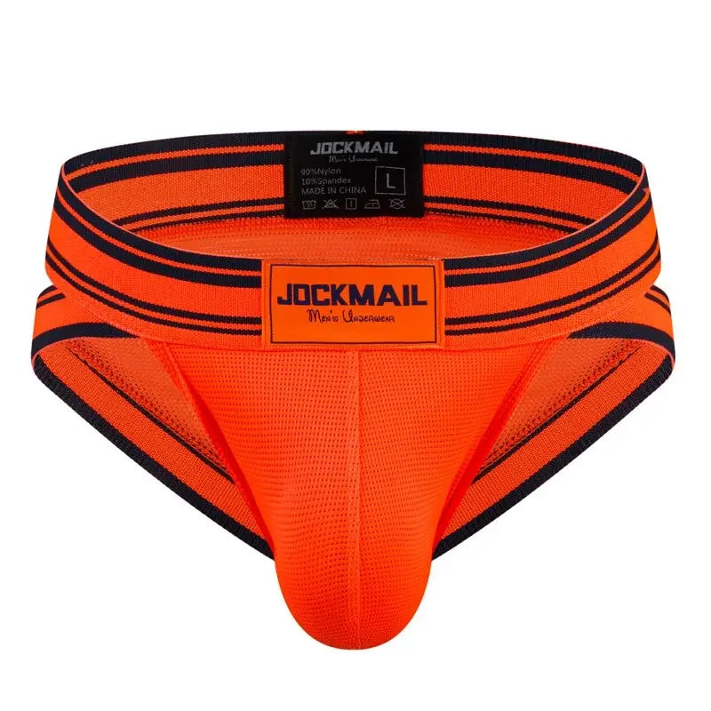 Jockmail Sexy Men Underpants Briefs  Breathable Innerwear Man Underwear Bikini Brief Cuecas Slips Men's Jockstrap Gay Panties