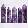 Natural Stone and Crystals Point Wand Witchcraft Rose Quartz Amethyst Home Decor Mineral Reiki Healing Stones Crafts Room Decor