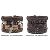 Bohemian Leather Bracelet Men Hand-woven Bracelet Men's Wooden Bead Bracelet Bracelet for Men Charm Bracelet Mens Jewellery
