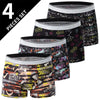 4-piece MEN'S FASHION Printed Underwear