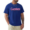 Cumdump Classic Crew Neck Cotton T-Shirt Men Women Blue