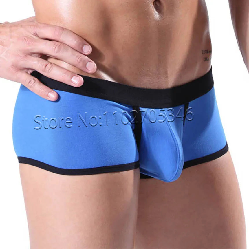 Sexy Boxershort Men's Cotton Boxer Brief Underwear Male Shorts Breathable Open Bags Moveable Pouch Panties Shorts Breathable