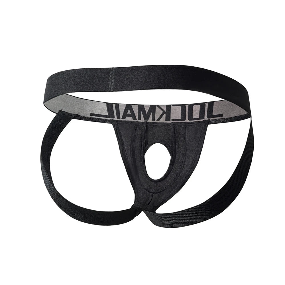 Harness Pants Jockstrap with Reinforced Crotch for Men Women Couples Role Play Underwear Men Thong Penis Hole Sexy Gay Underwear